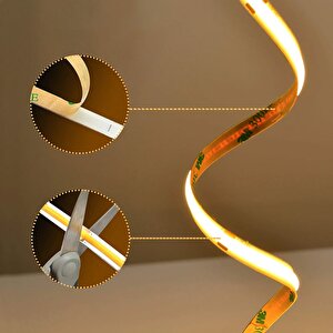 320 Ledli 12 Volt İç Mekan Cob Şerit Led (5 Metre Paket + Günışığı)