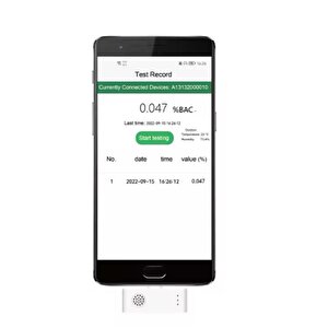 Alkolmetre Promil Ölçer At-012b1 Cep Telefonu Uygulamalı Smart Alkol Ölçer