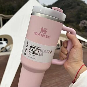 Stanley Termos Bardak Quencher Pipetli 1.18 Lt Açık Pembe