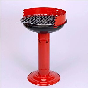 Boru Ayaklı Kömürlü Mangal 44 Cm Yuvarlak