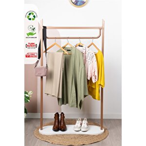 Tower Metal Ayaklı Askılık Konfeksiyon Askılığı Elbise Askılığı Rose Kıyafet Askılığı Rose