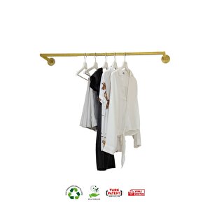 Gold Metal Solid Duvara Monte Askılık Elbise Askılığı Konfeksiyon Askılığı Kıyafet Askılığı Gold