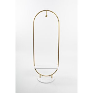 Apollon Metal Ayaklı Askılık Konfeksiyon Askılığı Gold Elbise Askılığı Kıyafet Askılığı
