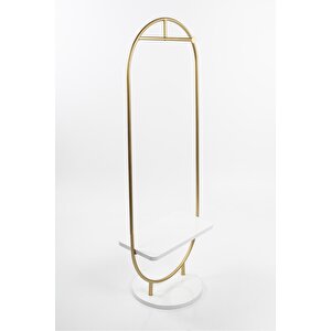 Apollon Metal Ayaklı Askılık Konfeksiyon Askılığı Gold Elbise Askılığı Kıyafet Askılığı