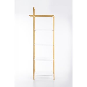Ares Dekorati̇f Metal Mobi̇lya Gold 4 Katli Ki̇taplik