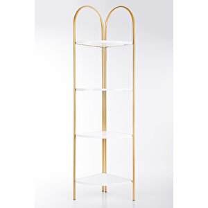 Artemi̇s Dekorati̇f Metal Mobi̇lya Gold 4 Katli Ki̇taplik
