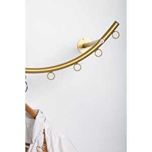 Hypnos Gold Metal Duvara Monte Askılık Elbise Askılığı Konfeksiyon Askılığı Duvar Askısı Kıyafet Ask