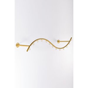 Hypnos Gold Metal Duvara Monte Askılık Elbise Askılığı Konfeksiyon Askılığı Duvar Askısı Kıyafet Ask