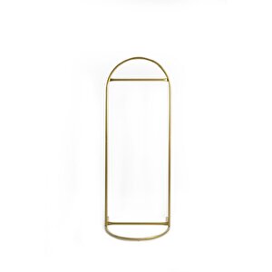 Butik Stil Oval Askılık Konfeksiyon Askılığı Altın Renk Askılık Gold Elbise Askılığı Ayaklı Askılık