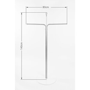 Luna Metal Ayaklı Askılık Konfeksiyon Askılığı 4 Kollu Elbise Askılığı Rose Kıyafet Askılığı