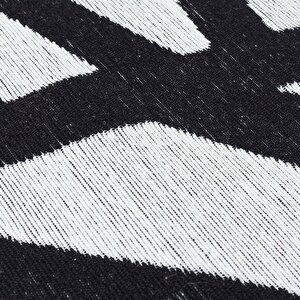 Cool Halı Perla Neo Prn 05 White Black Pamuklu Banyo Balkon Kilimi Makinede Yıkanabilir Mutfak Kilim
