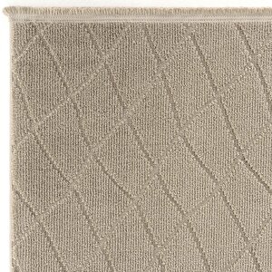 Cool Halı Newyork 3110 Vizon Yumuşak Tuşeli Halı Kilim Salon Koridor Kesme Yolluk Dokuma Makine Halı
