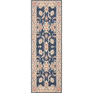 Cool Halı Private Krem Eskitme Vintage Halı Yolluk Etnik Desenli Şönil Halı Yıkanabilir Salon Halısı