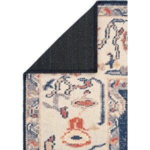 Cool Halı Private Krem Eskitme Vintage Halı Yolluk Etnik Desenli Şönil Halı Yıkanabilir Salon Halısı