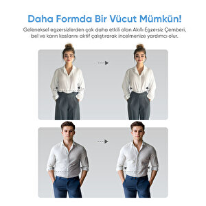 Akıllı Egzersiz Çemberi Ayarlanabilir Ağırlıklı Hula Hoop