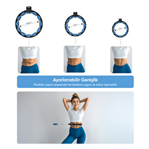 Şımart Akıllı Egzersiz Çemberi Ayarlanabilir Ağırlıklı Hula Hoop