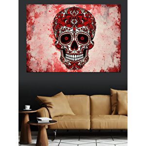 Renkli Kuru Kafa Sanatı Dekoratif Kanvas - Mdf Ahşap Tablo 70x100 cm