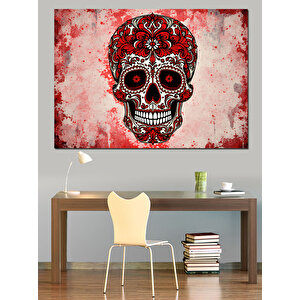 Renkli Kuru Kafa Sanatı Dekoratif Kanvas - Mdf Ahşap Tablo