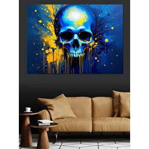 Renkli Kuru Kafa Dekoratif Kanvas - Mdf Ahşap Tablo 35x50 cm