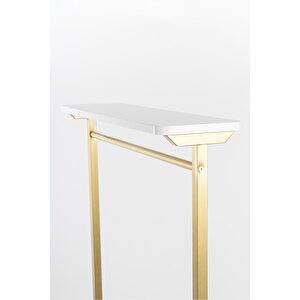 Tike Metal Ayaklı Askılık Konfeksiyon Askılığı Gold Elbise Askılığı Kıyafet Askılığı