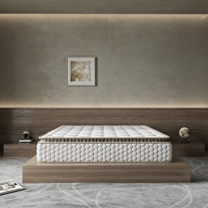 Cortado Çift Kişilik Pedli Paket Yaylı Yatak 30 Cm 160x200 cm