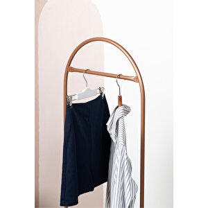 Butik Stil Oval Askılık Konfeksiyon Askılığı Altın Renk Askılık Rose Elbise Askılığı Ayaklı Askılık