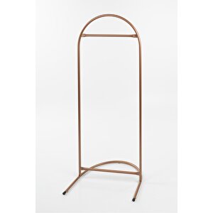 Butik Stil Oval Askılık Konfeksiyon Askılığı Altın Renk Askılık Rose Elbise Askılığı Ayaklı Askılık