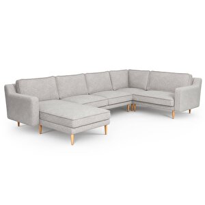 Klem Slim 339 X 203 Köşe Ahşap Ayak - Keten Çakıl
