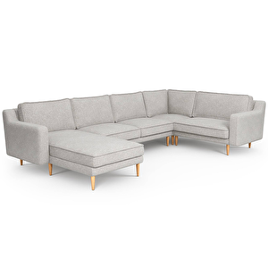 Klem Slim 339 X 203 Köşe Ahşap Ayak - Keten Çakıl