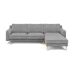 Klem Slim 266 X 171 Köşe Ahşap Ayak - Doğal Doku Füme