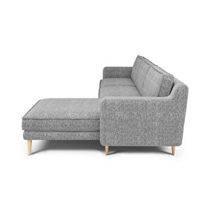 Klem Slim 266 X 171 Köşe Ahşap Ayak - Doğal Doku Füme