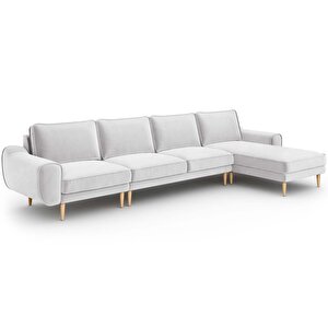 Klem 357 X 171 Köşe Ahşap Ayak - Kadife Gri