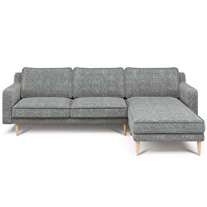 Klem Slim 266 X 171 Köşe Ahşap Ayak - Doğal Doku Galaksi Mavi