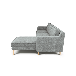 Klem Slim 266 X 171 Köşe Ahşap Ayak - Doğal Doku Galaksi Mavi