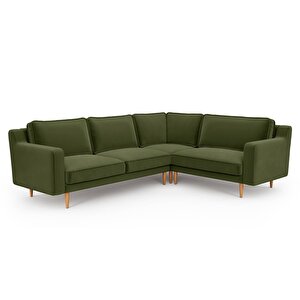 Klem Slim 257 X 203 Köşe Ahşap Ayak - Kadife Haki