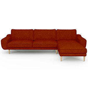 Klem 306 X 171 Köşe Ahşap Ayak - Fitilli Kadife Kiremit