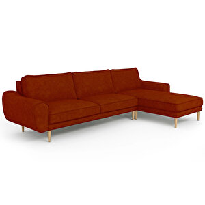 Klem 306 X 171 Köşe Ahşap Ayak - Fitilli Kadife Kiremit