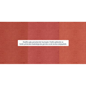 Klem 306 X 171 Köşe Ahşap Ayak - Fitilli Kadife