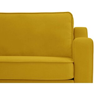 Klem Slim 257 X 257 Köşe Ahşap Ayak - Kadife Hardal