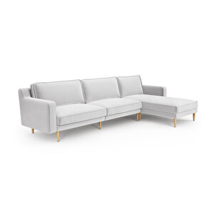 Klem Slim 312 X 171 Köşe Ahşap Ayak - Kadife Gri