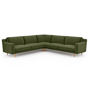 Klem Slim 283 X 283 Köşe Ahşap Ayak - Kadife Haki