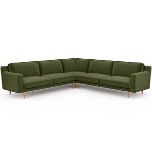 Klem Slim 283 X 283 Köşe Ahşap Ayak - Kadife Haki
