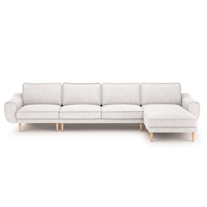 Klem 357 X 171 Köşe Ahşap Ayak - Fitilli Kadife Kemik