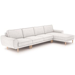 Klem 357 X 171 Köşe Ahşap Ayak - Fitilli Kadife Kemik