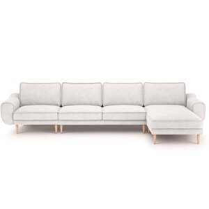 Klem 357 X 171 Köşe Ahşap Ayak - Fitilli Kadife Kemik