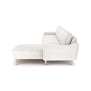 Klem 357 X 171 Köşe Ahşap Ayak - Fitilli Kadife Kemik
