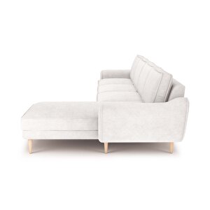 Klem 357 X 171 Köşe Ahşap Ayak - Fitilli Kadife Kemik