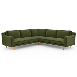 Klem Slim 257 X 257 Köşe Ahşap Ayak - Kadife Haki