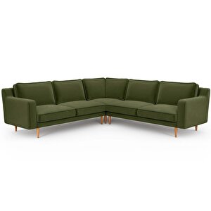 Klem Slim 257 X 257 Köşe Ahşap Ayak - Kadife Haki