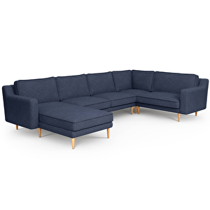 Klem Slim 339 X 203 Köşe Ahşap Ayak - Keten Havacı Mavi